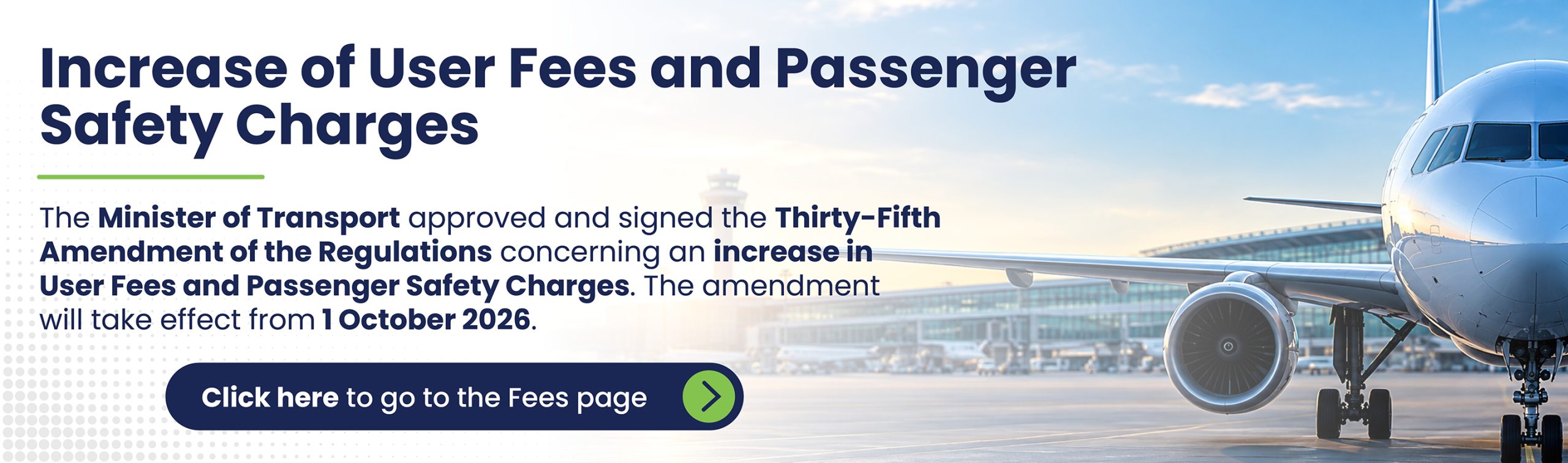 User Fees Announcement web banner1